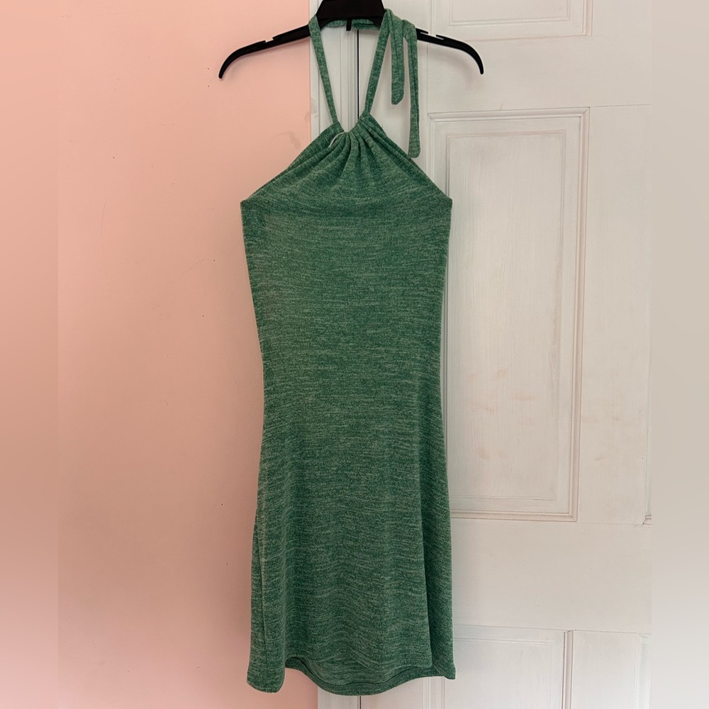 Green fitted sundress
